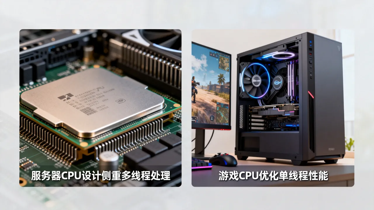 服务器cpu为什么打游戏不行，服务器cpu不适合玩游戏吗