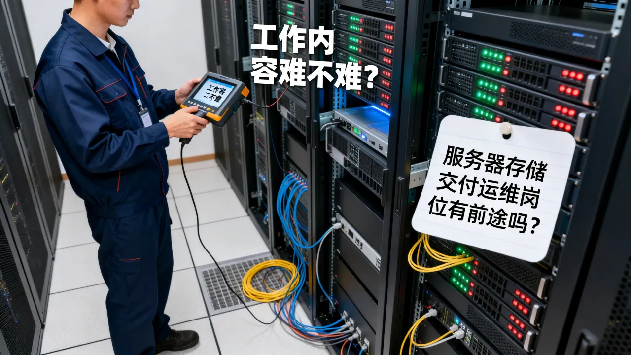 服务器存储交付运维岗位有前途吗？工作内容难不难？