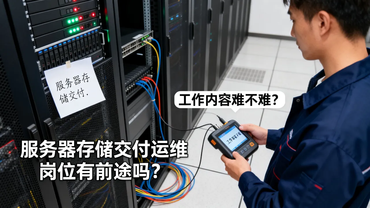 服务器存储交付运维岗位有前途吗？工作内容难不难？