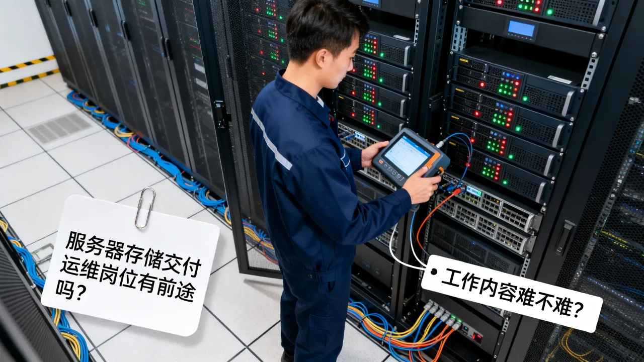 服务器存储交付运维岗位有前途吗？工作内容难不难？