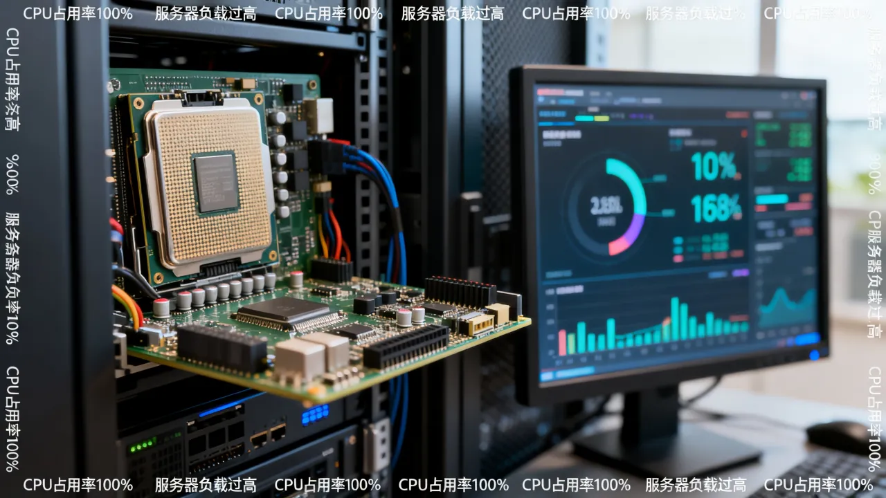 网站服务器CPU跑满怎么回事，CPU占用率100%如何解决