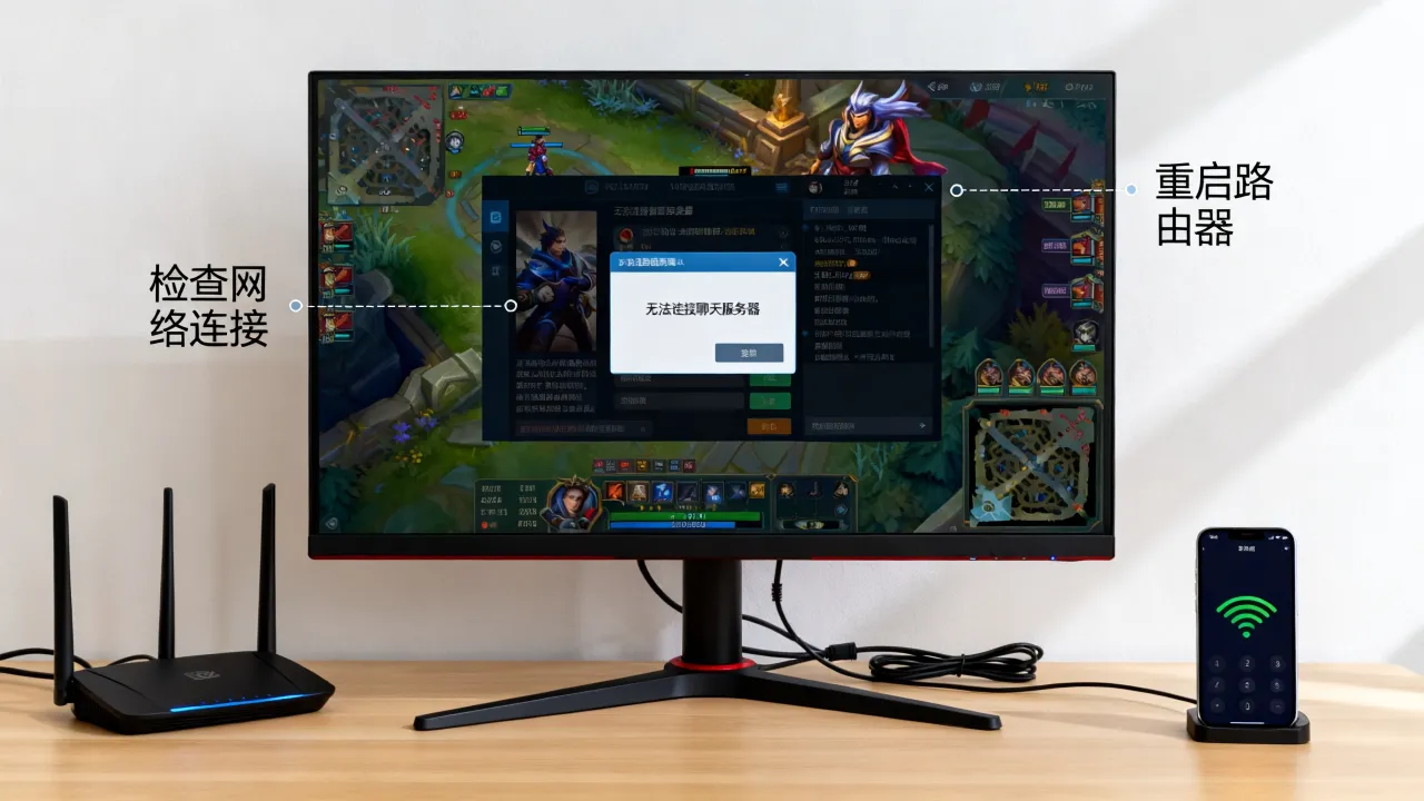 为什么lol聊天服务器连不上，英雄联盟聊天系统无法连接怎么办