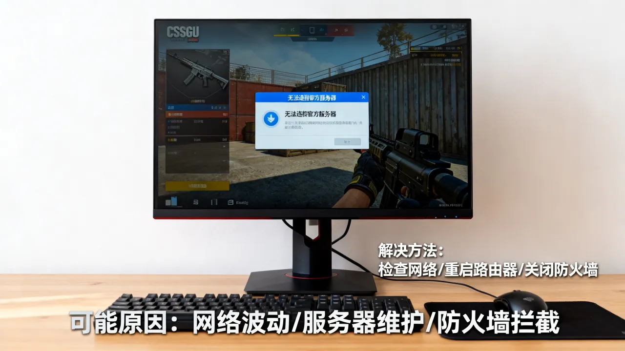 csgo无法连接官方服务器是为什么，连不上服务器怎么办？