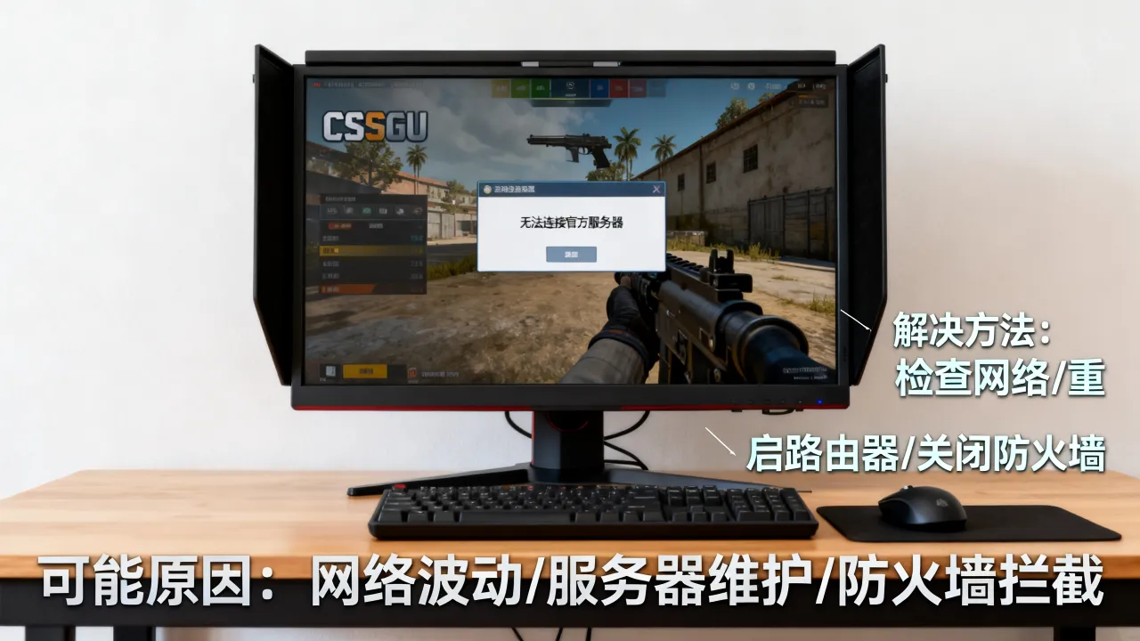 csgo无法连接官方服务器是为什么，连不上服务器怎么办？