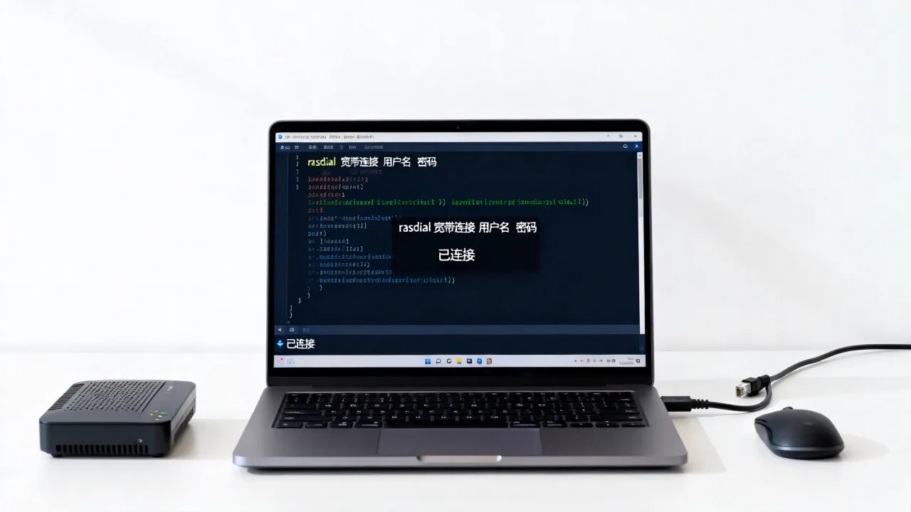 如何用Windows命令直接宽带连接服务器，命令行拨号上网方法