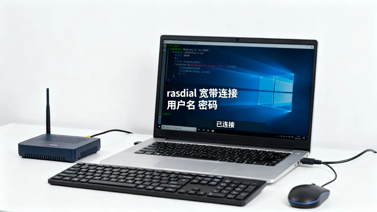 如何用Windows命令直接宽带连接服务器，命令行拨号上网方法