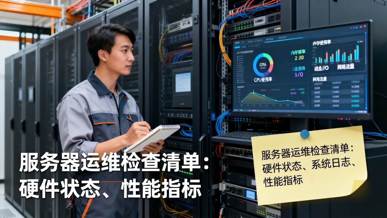 运维一般查看服务器哪些指标？，服务器运维检查清单