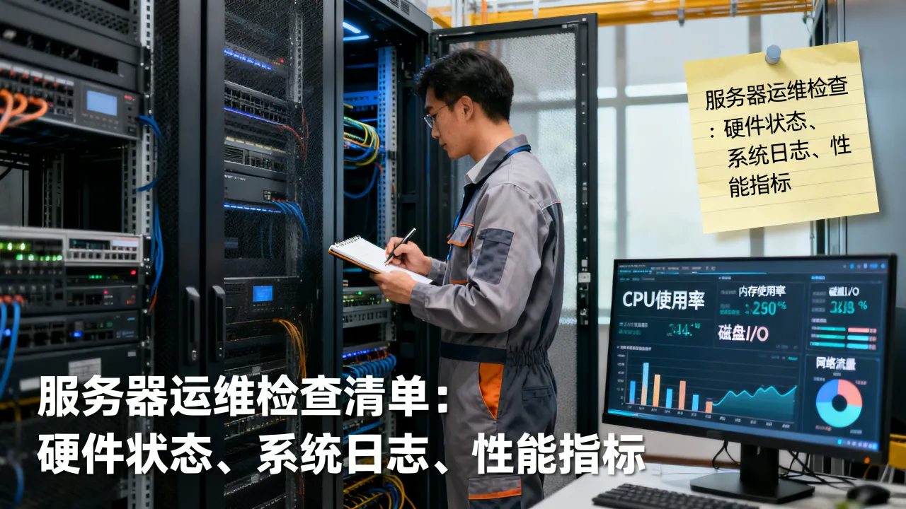 运维一般查看服务器哪些指标？，服务器运维检查清单