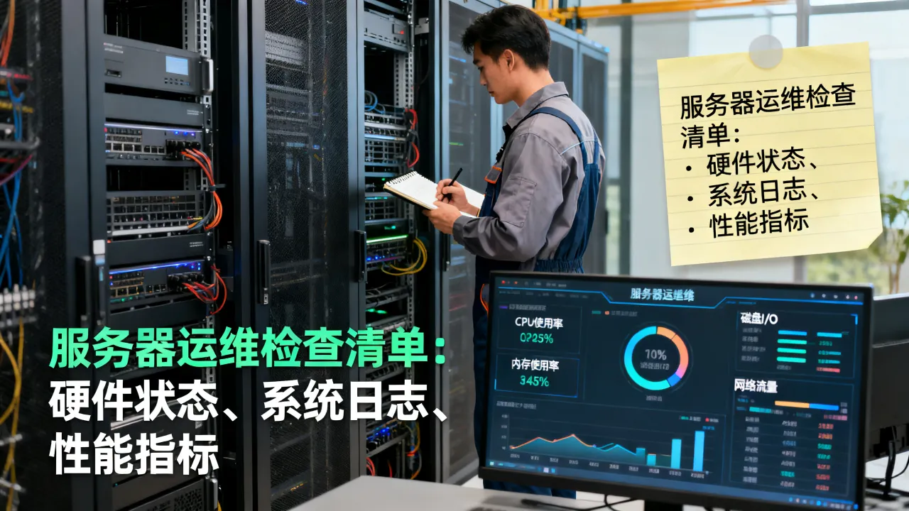 运维一般查看服务器哪些指标？，服务器运维检查清单