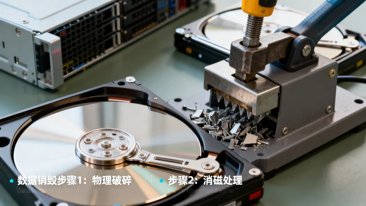 服务器硬盘为什么销毁？数据安全销毁方法有哪些？