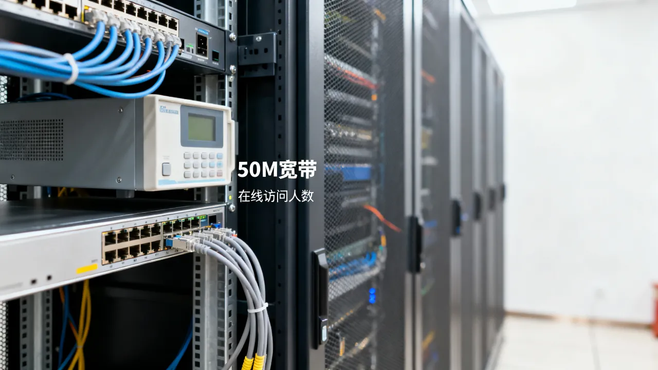 服务器50M宽带真的够用吗，能支持多少人在线访问？