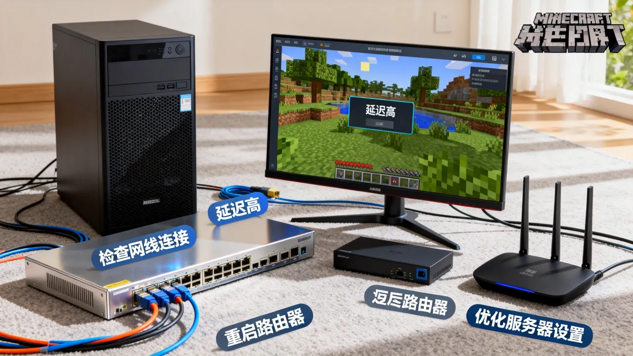 我的世界服务器网速慢怎么办,我的世界服务器延迟高怎么解决?