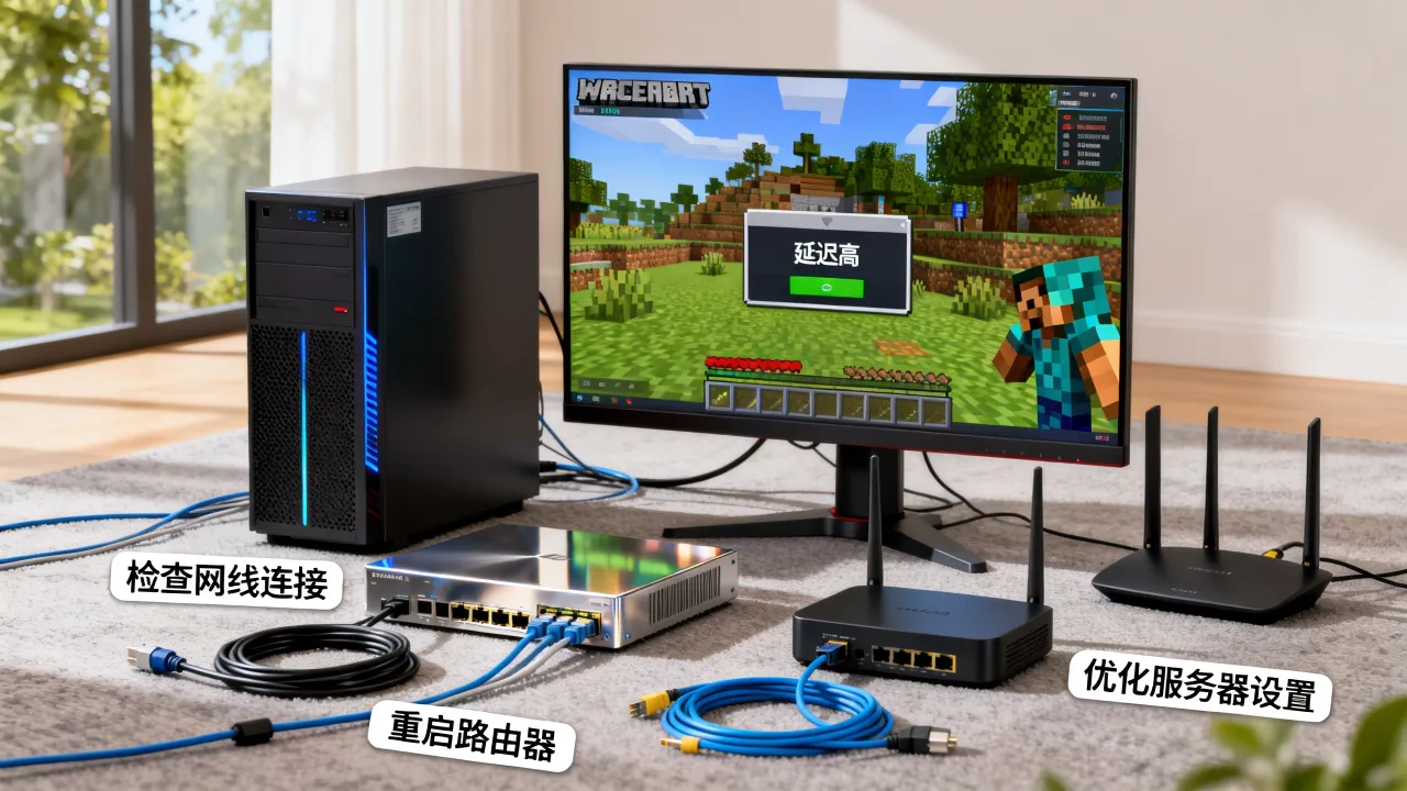 我的世界服务器网速慢怎么办，我的世界服务器延迟高怎么解决？