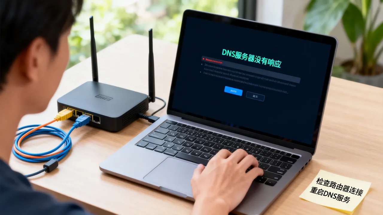 dns服务器没有响应为什么，电脑提示dns服务器无响应怎么解决