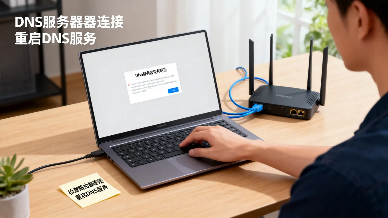 dns服务器没有响应为什么，电脑提示dns服务器无响应怎么解决