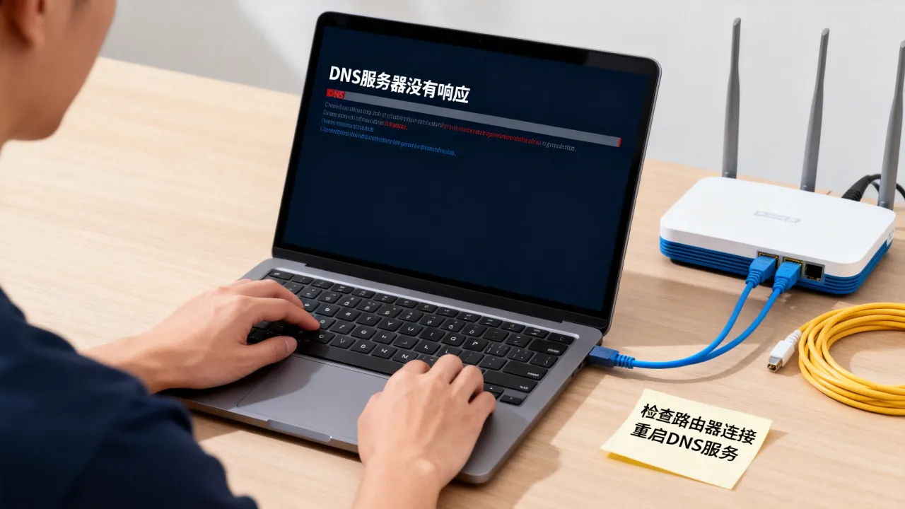 dns服务器没有响应为什么，电脑提示dns服务器无响应怎么解决