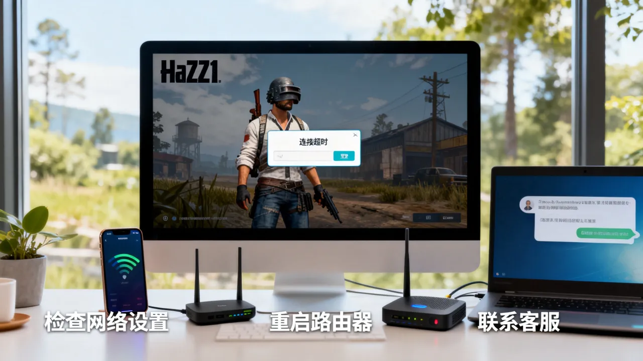 h1z1为什么服务器没有响应，登录时一直提示连接超时怎么办？