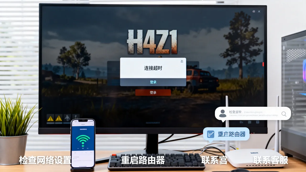 h1z1为什么服务器没有响应，登录时一直提示连接超时怎么办？