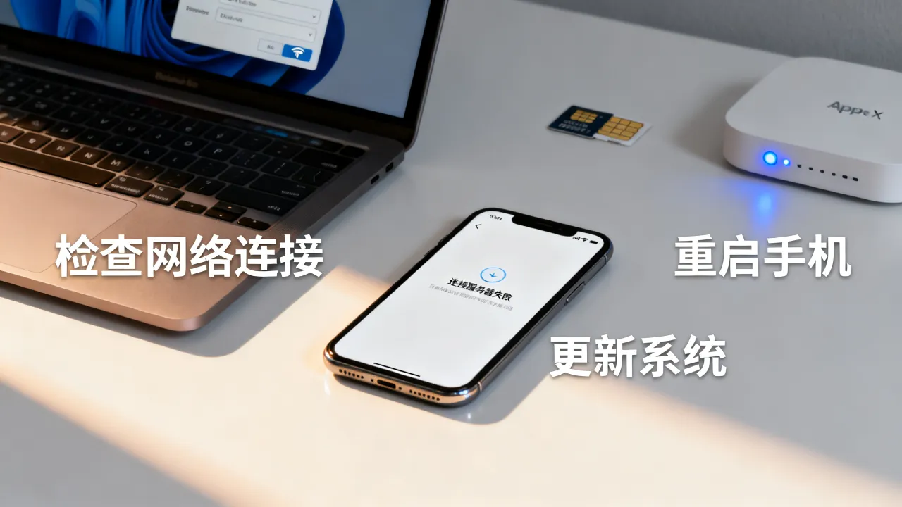 苹果x为什么连接服务器失败，连接不上服务器怎么解决？