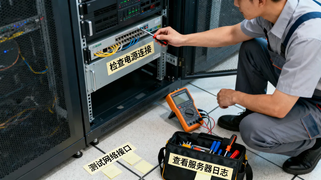服务器现场怎么运维,服务器故障排查基本步骤有哪些