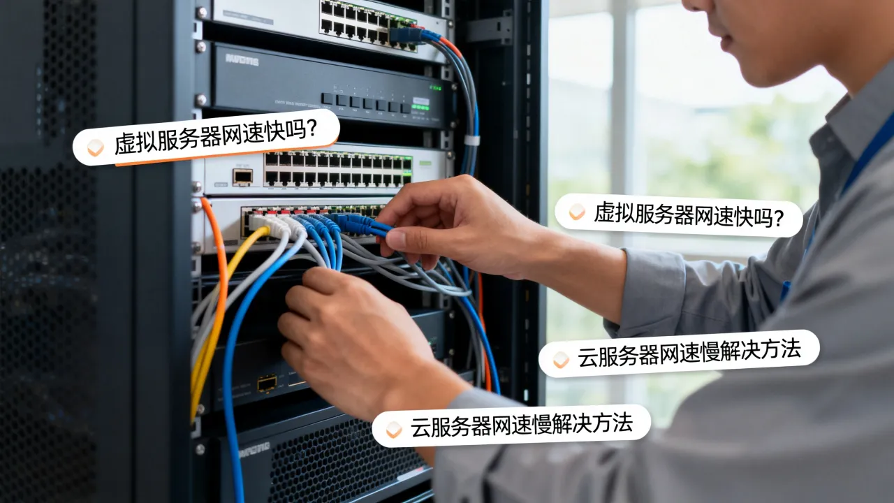 虚拟服务器网速快么，云服务器网速慢怎么解决？