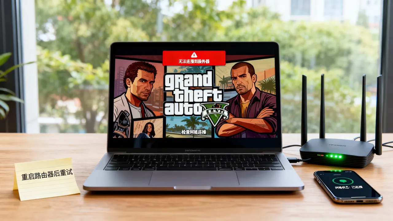 为什么GTA5说没网络连接服务器，GTA5连不上服务器怎么办