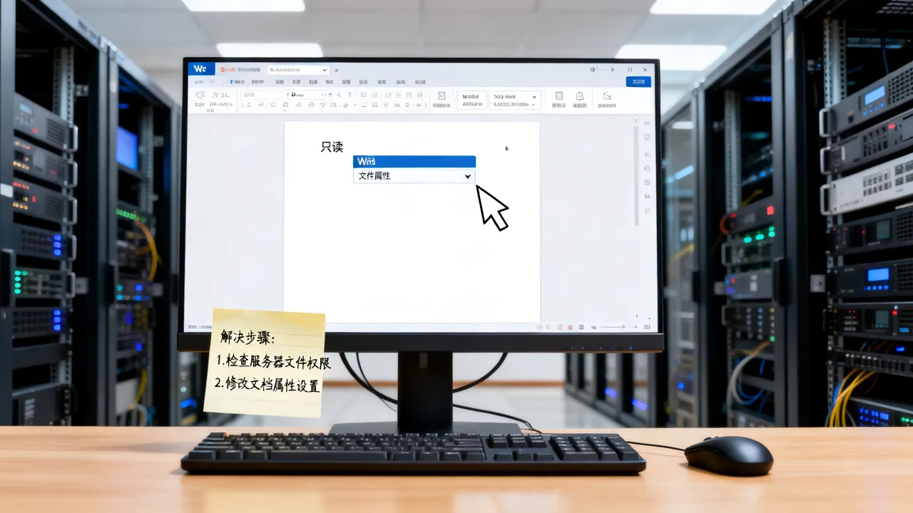 打开服务器Word文档为什么是只读，Word只读怎么解决？