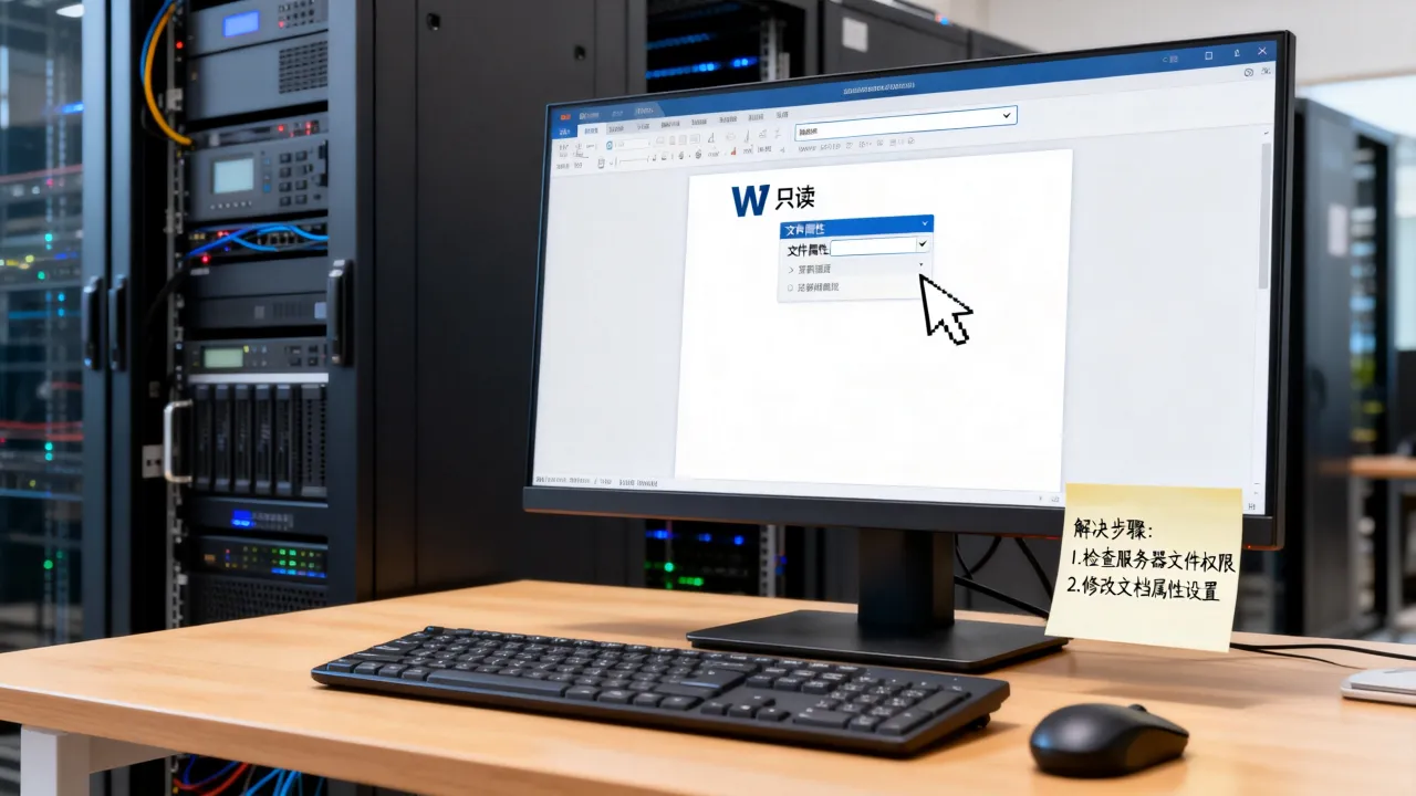 打开服务器Word文档为什么是只读，Word只读怎么解决？