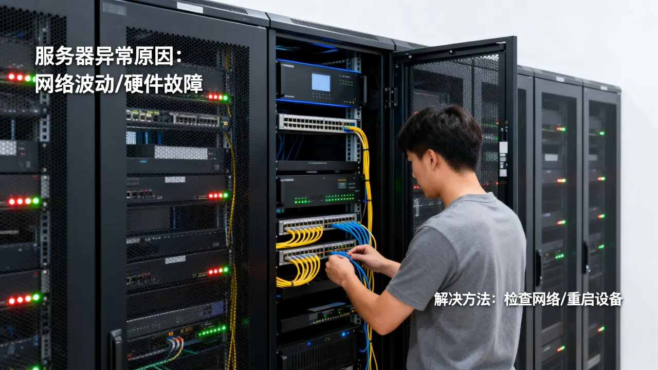 qq为什么选择服务器发生异常，具体原因及解决方法是什么？