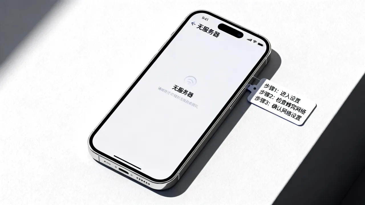 iphone为什么提示无服务器，苹果手机无服务器设置教程