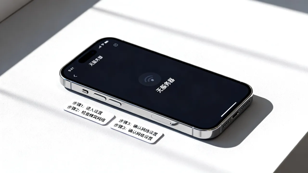 iphone为什么提示无服务器，苹果手机无服务器设置教程