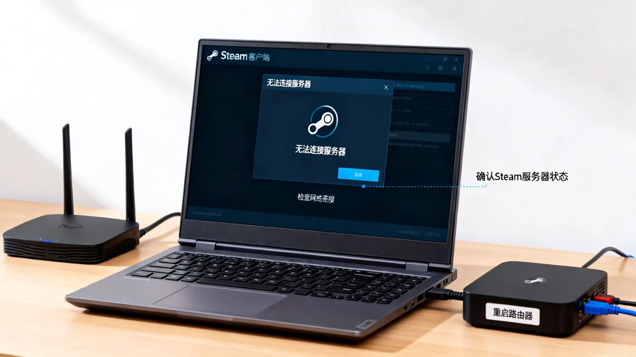 为什么连接不了steam服务器，steam连不上服务器是什么原因