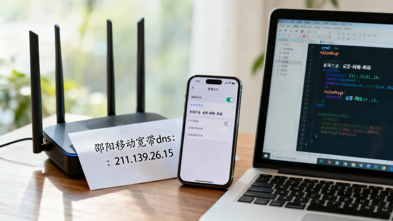 邵阳移动宽带服务器dns是多少，移动宽带dns地址怎么查询？