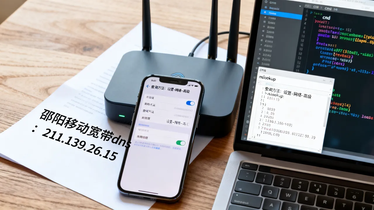 邵阳移动宽带服务器dns是多少，移动宽带dns地址怎么查询？