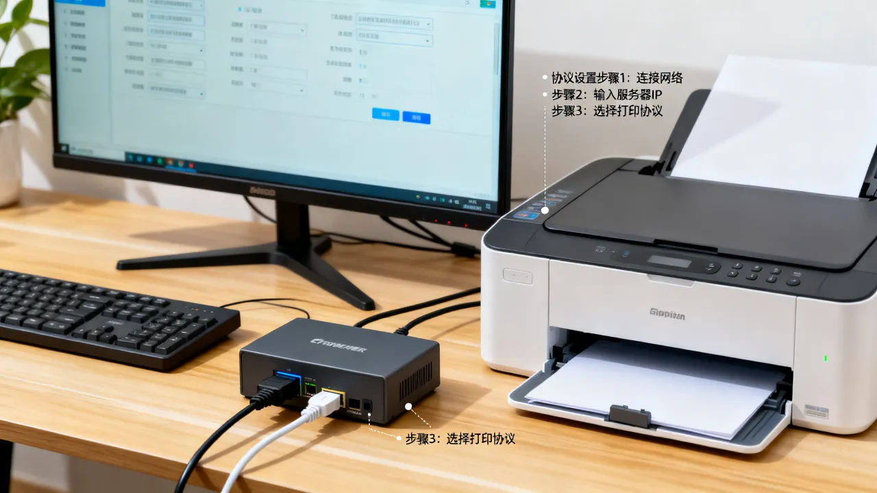 维斯易打印服务器协议怎么设置？如何配置连接打印服务器