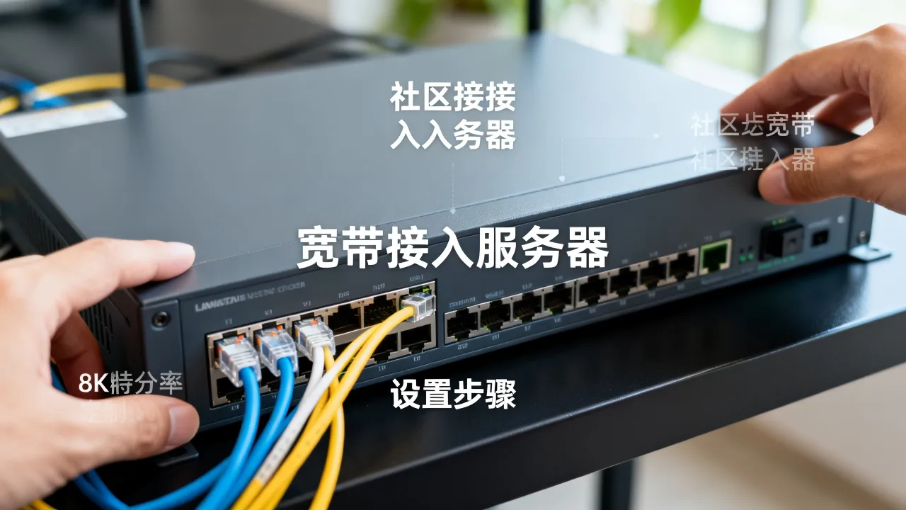 社区的宽带接入服务器是什么，社区宽带接入服务器怎么设置？