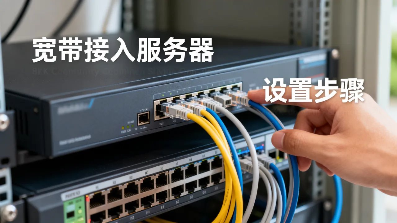 社区的宽带接入服务器是什么，社区宽带接入服务器怎么设置？