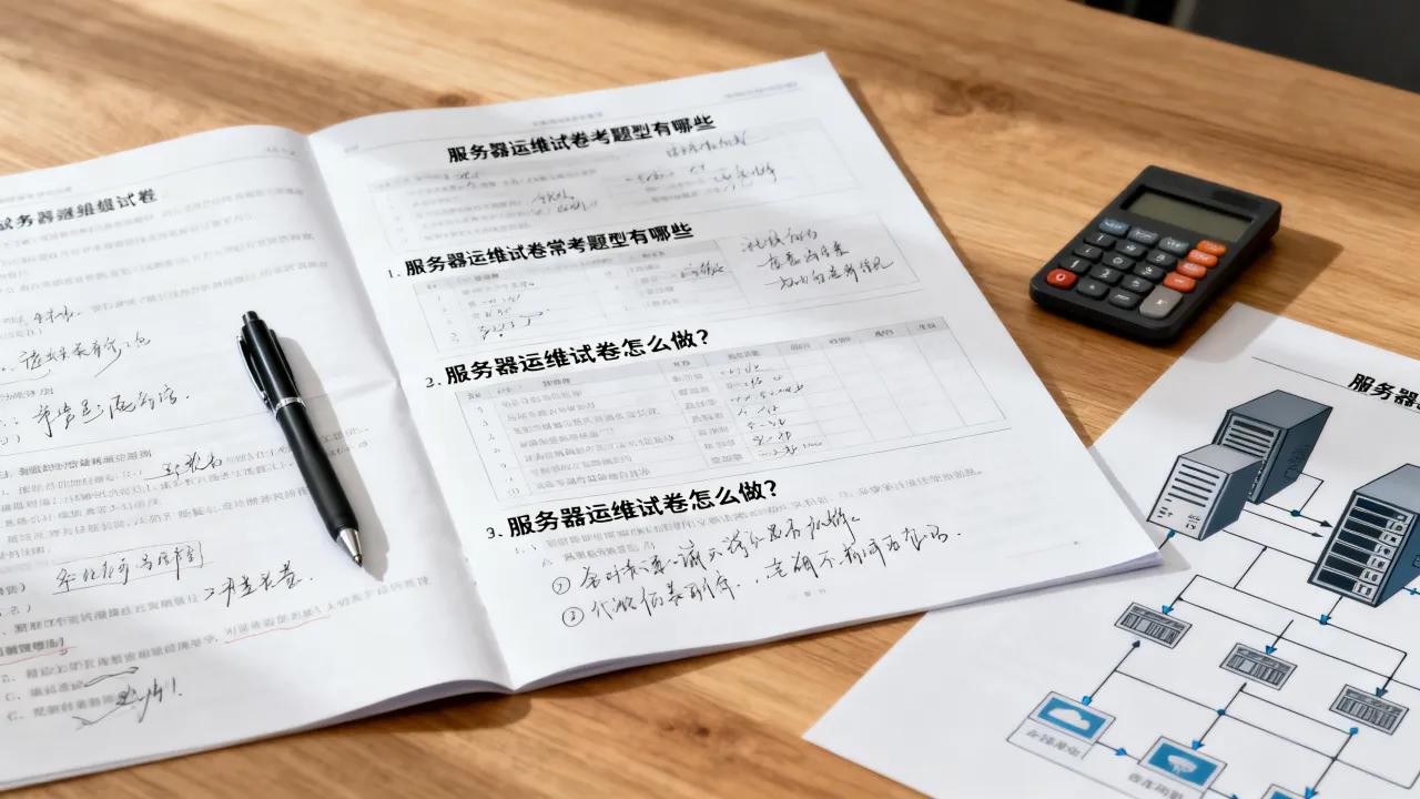服务器运维试卷怎么做？服务器运维试卷常考题型有哪些