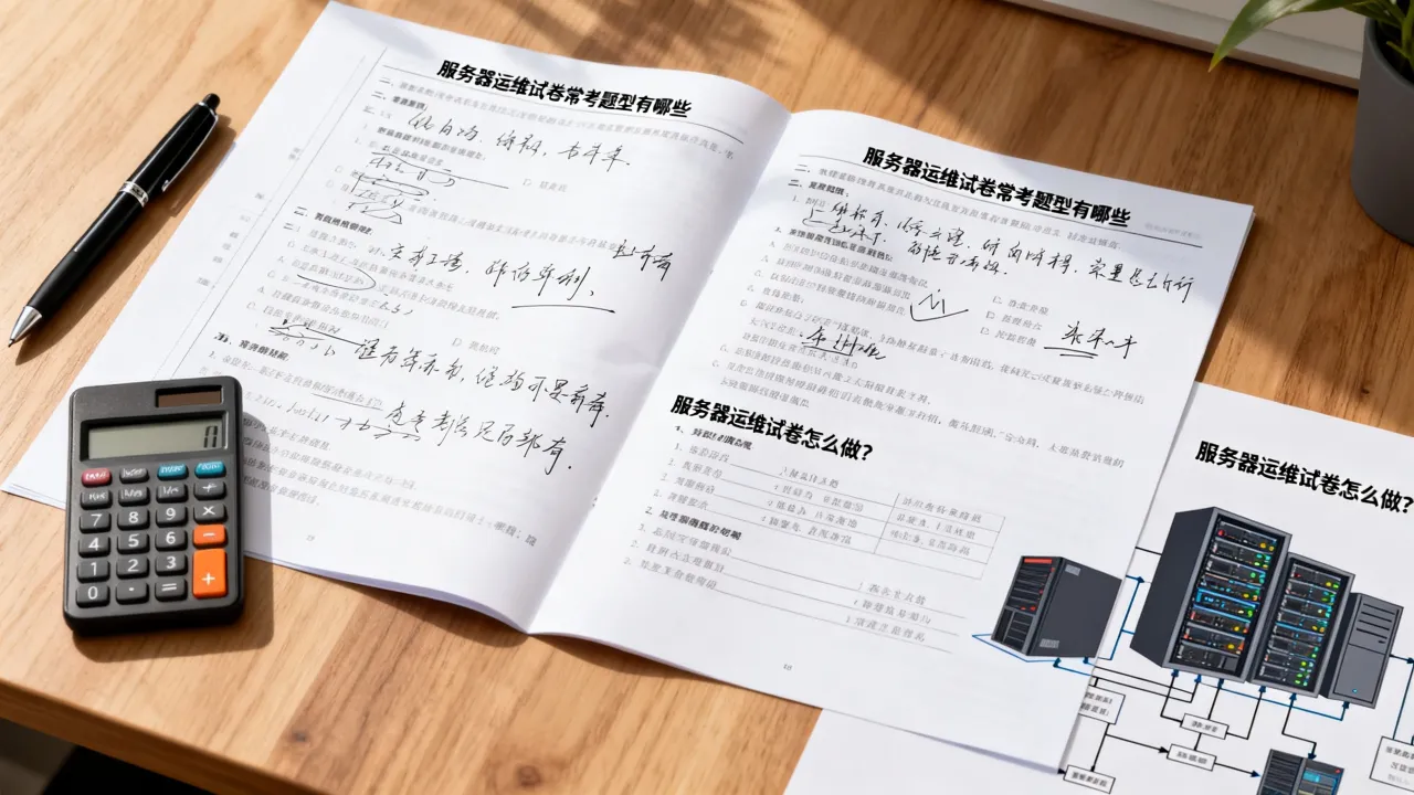 服务器运维试卷怎么做？服务器运维试卷常考题型有哪些