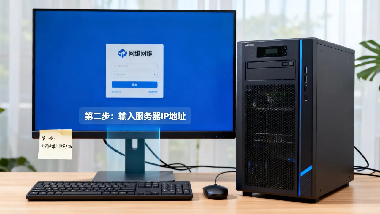 网维服务器怎么登录？网维大师远程连接详细步骤