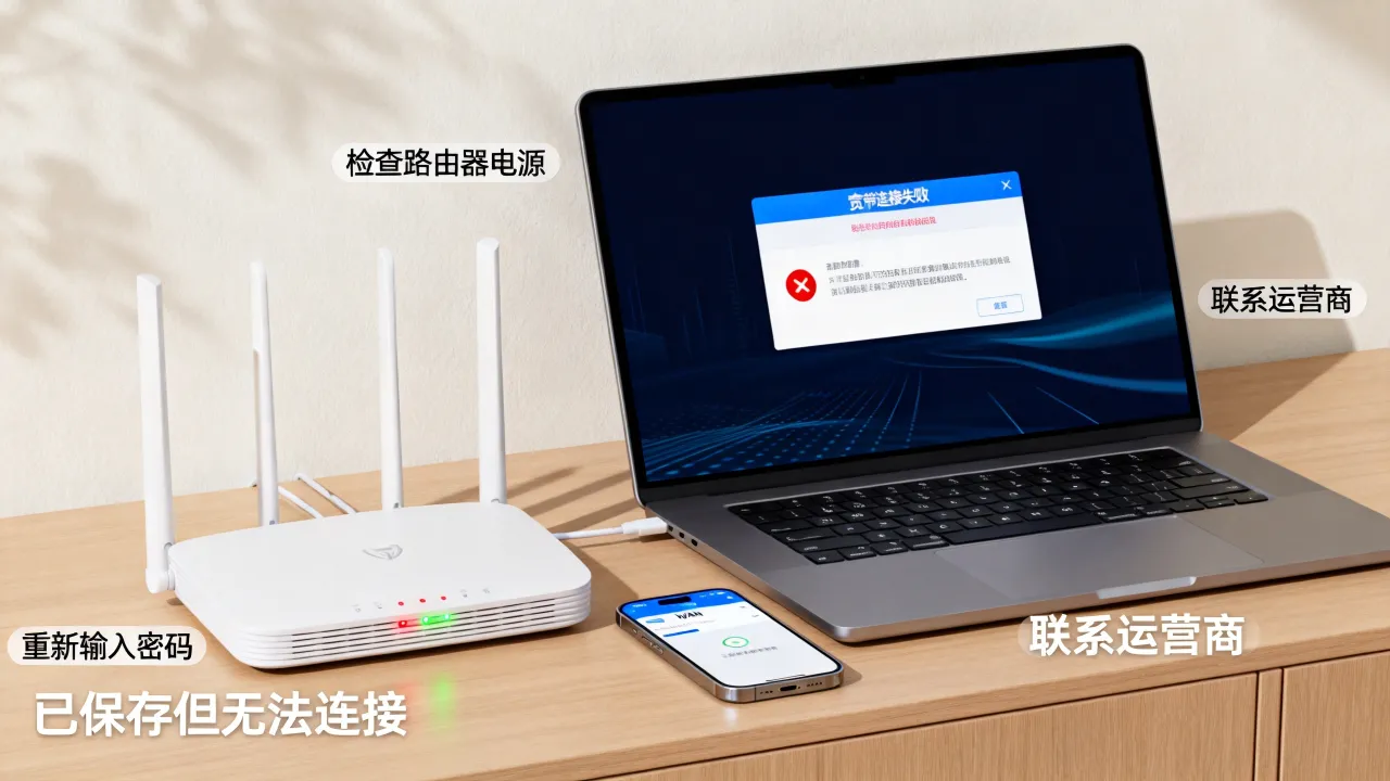 改wifi密码后宽带无法连接服务器怎么办，宽带连接失败是什么原因