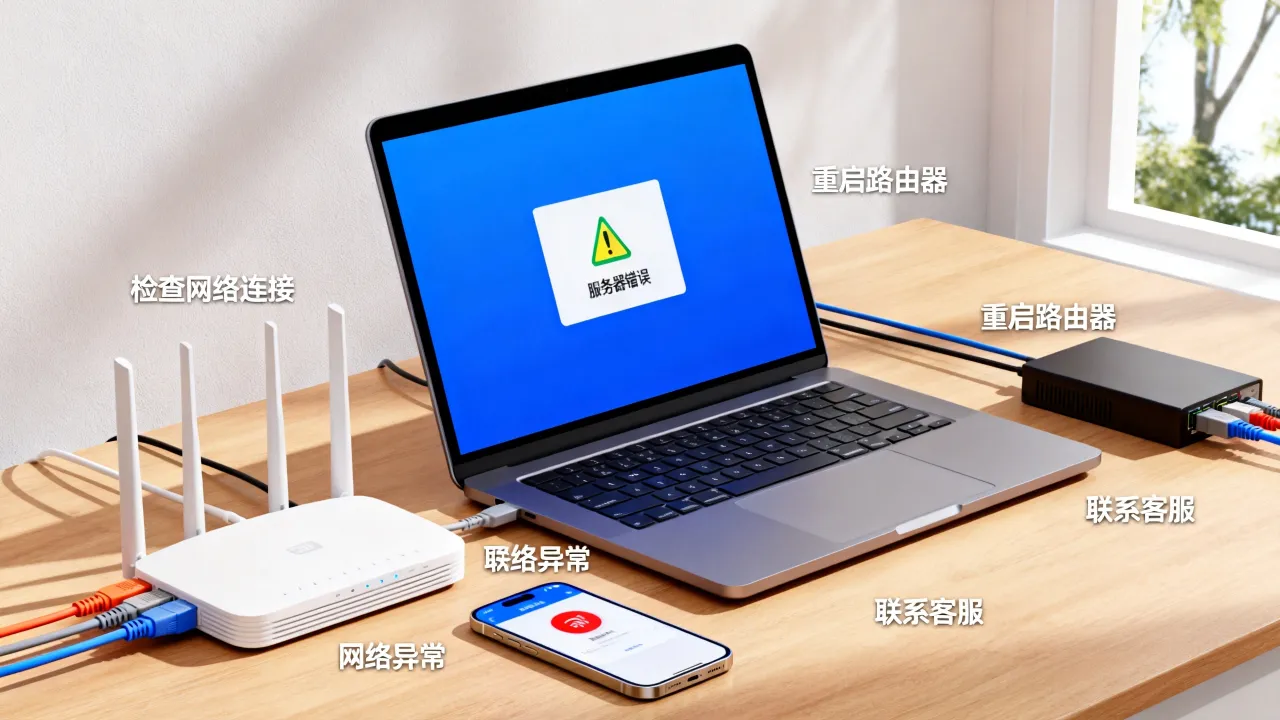 sky北觅为什么显示服务器错误，服务器异常怎么解决