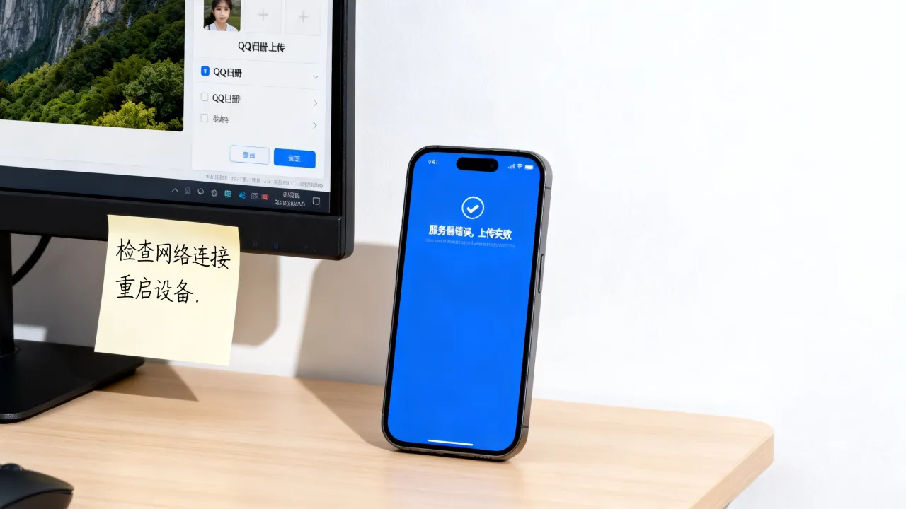 为什么上传qq相册照片说服务器错误，上传失败怎么解决