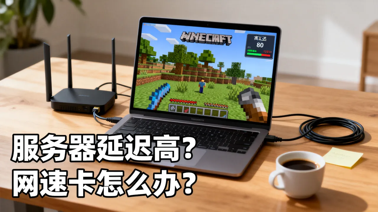 我的世界服务器网速卡怎么办，为什么我的世界服务器延迟高？