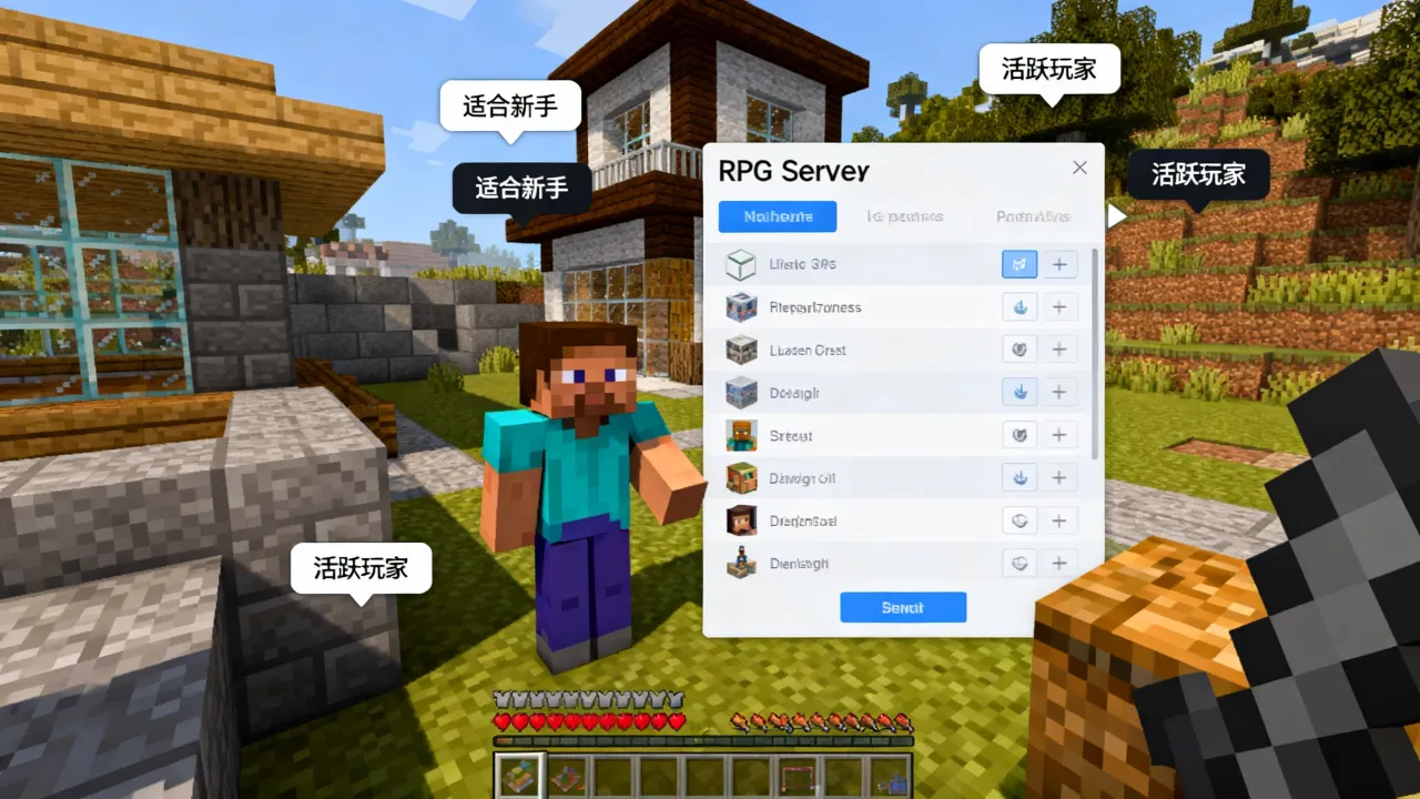 我的世界rpg服务器为什么总是没人玩，新手该选什么服务器