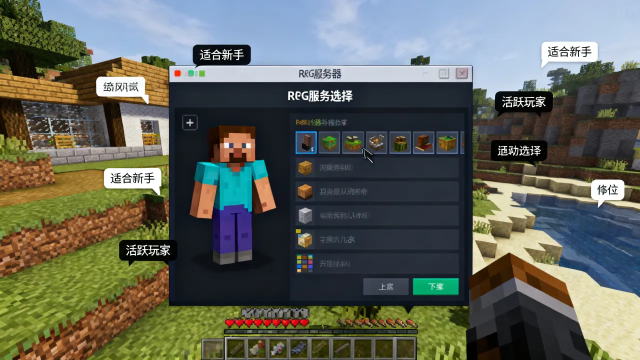 我的世界rpg服务器为什么总是没人玩，新手该选什么服务器