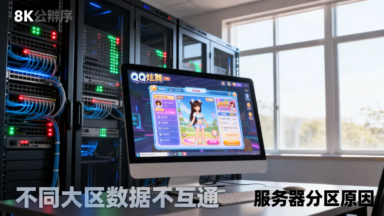 qq炫舞为什么服务器不一样，不同大区数据不互通吗？