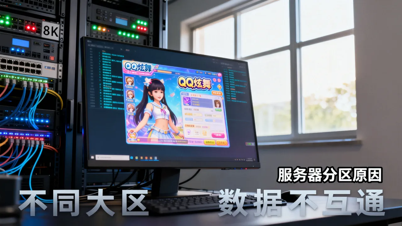 qq炫舞为什么服务器不一样，不同大区数据不互通吗？