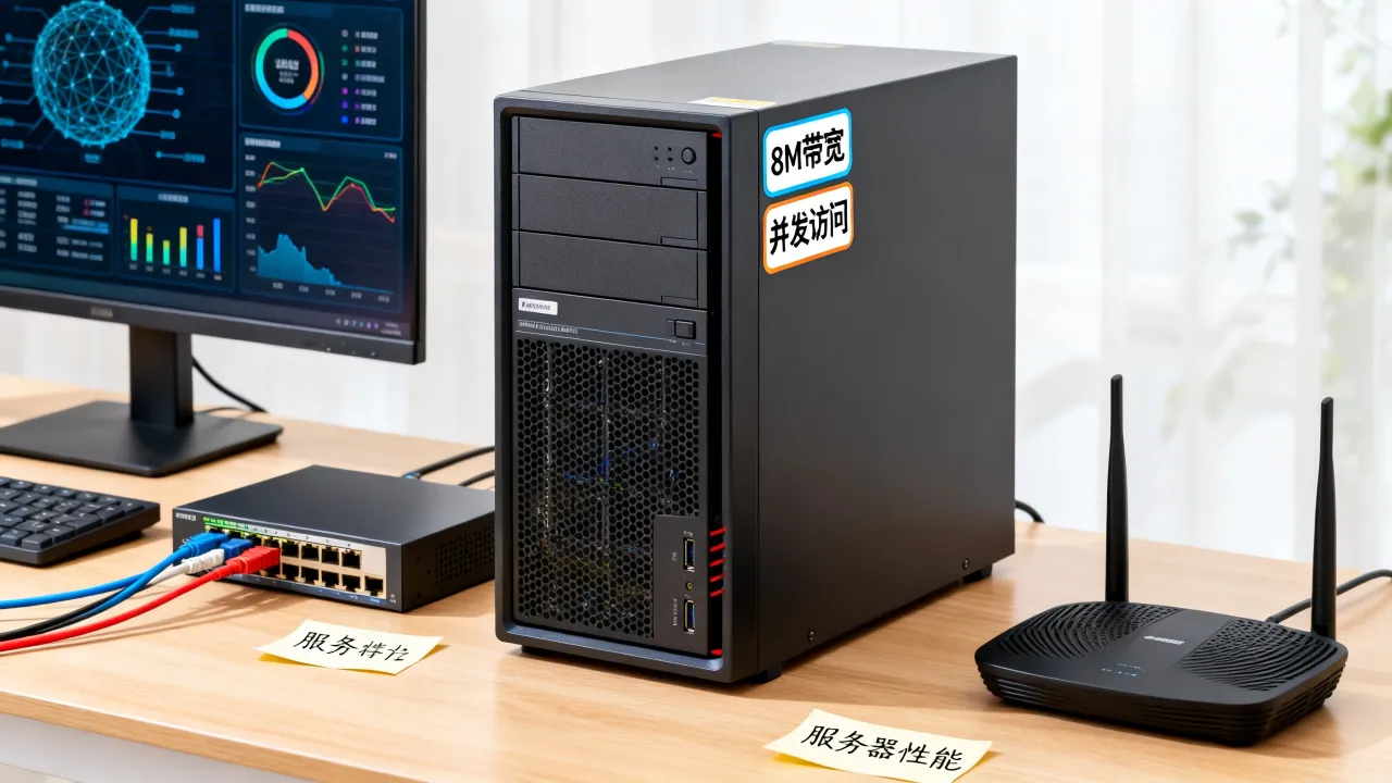 宽带8m服务器够用吗，8m带宽能支持多少并发访问？