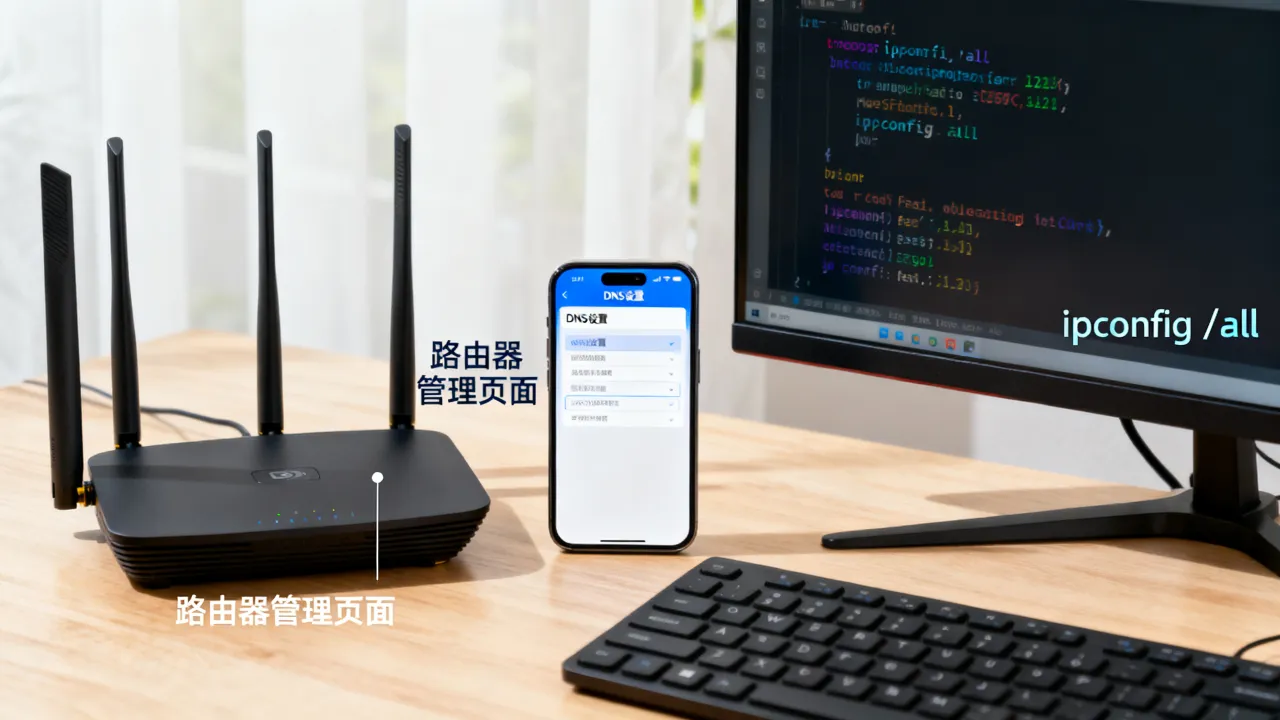 家庭宽带的dns服务器怎么看,dns地址怎么查